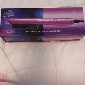 Diamond Collection Purple Ceramic Hair Brush